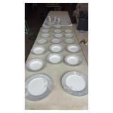 29 pcs. Mikasa Charisma Gray Fine China Dinnerware