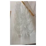 11 Heisey Tea Tumblers 6 1/2' Tall