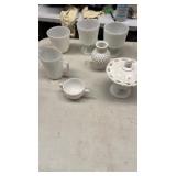Group of Milk Glass