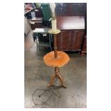 Wood Lamp & Table