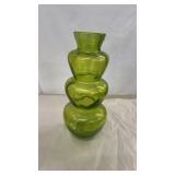 14' Tall Hand Blown Bubble Glass Vase