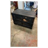 Antique Wood Trunk Chest