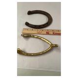 Metal Wish Bone & Horse Shoe