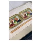 1975 Alabama Auburn Football Coca Cola Trays