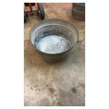 24' Wide Galvanized Wash Tub Bucket