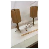 Super Cool Mid Century Space Age Brass Lamps