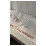 Pair of Cake Plates Pie Stands