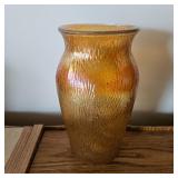 Vintage Marigold Glass Vase