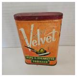 Vintage Velvet Tobacco Tin
