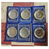 Lot of Silver-Plated Coasters