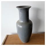 Vintage Grey Floral Vase