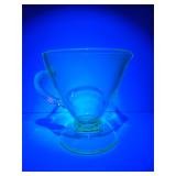 Vintage Uranium Vaseline Glass Creamer