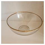 Vintage Glass Serving Bowl