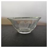Etched Glass Bowl