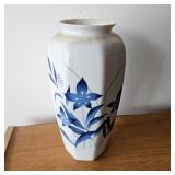 Blue and White Floral Vase