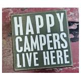 Happy Campers Decorative Sign