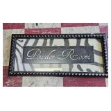 Powder Room Sign
