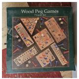 Wood Peg Games Set