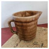 Vintage Brown Pottery Pitcher