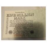 1923 1 Million Mark banknote Weimar Republic