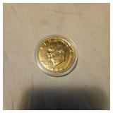 1972 24k Gold enriched Eisenhower Dollar