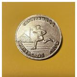 Soviet-era aluminum medal Spartakiad