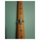 Fashion Ring Size 6 1/2 Marked 925