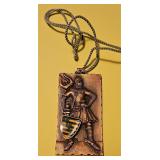German High-relief medieval knight in chainmail