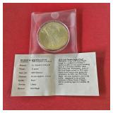 Saint-Gaudens Double Eagle layered 24k gold