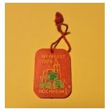 Red bottle tag from the 1979 Weinfest