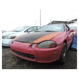 1993 Honda Civic Del Sol JHMEH6160PS013963 RED 1993 Honda Civic Del Sol JHMEH6160PS013963 RED