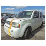 2009 Nissan Cube JN8AZ28R09T130546 White 2009 Nissan Cube JN8AZ28R09T130546 White