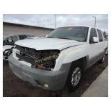 2002 Chevrolet Avalanche 3GNEC13T12G118587 WHITE 2002 Chevrolet Avalanche 3GNEC13T12G118587 WHITE