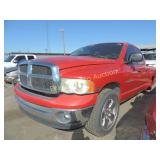 2005 Dodge Ram 1D7HA18D65S284880 Red 2005 Dodge Ram 1D7HA18D65S284880 Red