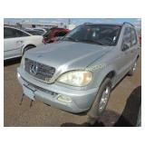 2003 Mercedes M-Class 4JGAB54E73A398349 Silver 2003 Mercedes M-Class 4JGAB54E73A398349 Silver