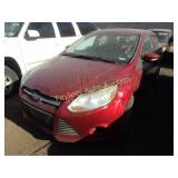 2013 Ford Focus 1FADP3F2XDL317074 Red