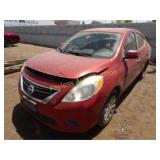 2014 Nissan Versa 3N1CN7AP7EL833973 Red