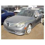 2011 Mercedes C-300 WDDGF5EB1BA421927 Silver
