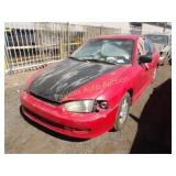 1997 Mitsubishi Mirage JA3AY31C9VU007616 Red