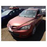 2008 Mazda Mazda3 JM1BK343881133961 Red