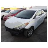 2013 Hyundai Elantra KMHDH6AE6DU003258 White