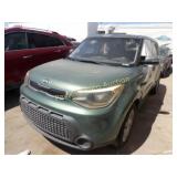 2014 Kia Soul KNDJP3A56E7050492 Green