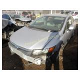 2012 Honda Civic 19XFB5F58CE001154 Silver
