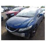 2013 Honda Civic 19XFB2F56DE036260 Blue