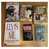 Assorted Elvis Presley and John Wayne Books