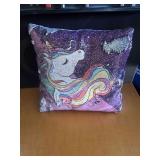 Unicorn Sequin Pillow
