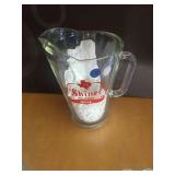 vintage Shiner Premium Beer heavy glass pitcher *