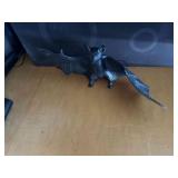 Halloween Jumbo Black Rubber Hanging Bat
