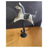 Vintage folk art kinetic balance horse toy