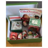 Vintage Christmas Ornaments and Magazine